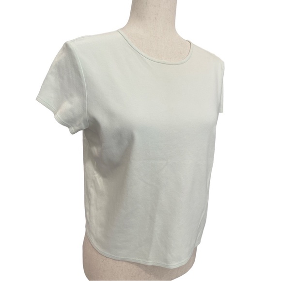 Eileen Fisher Mint Green Cotton T Shirt M - Picture 2 of 8